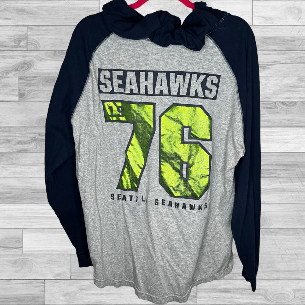 Victorias secret PINK x Seattle Seahawks Hooded Long sleeve top, size L